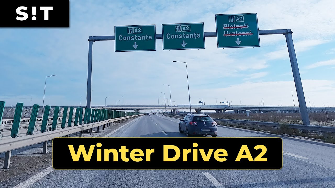 Autostrada A2 Bucuresti – Constanta | Winter Day Drive 🚗