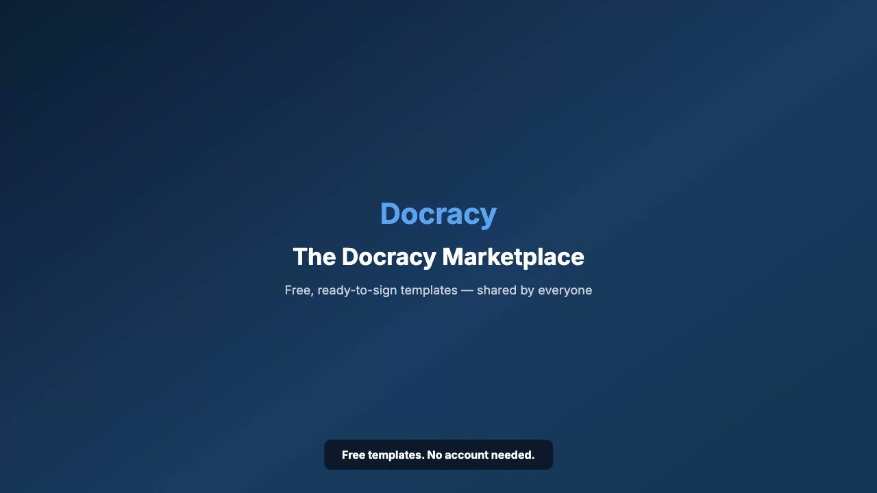 How to Share a Free Document Template on Docracy (No Account Needed)