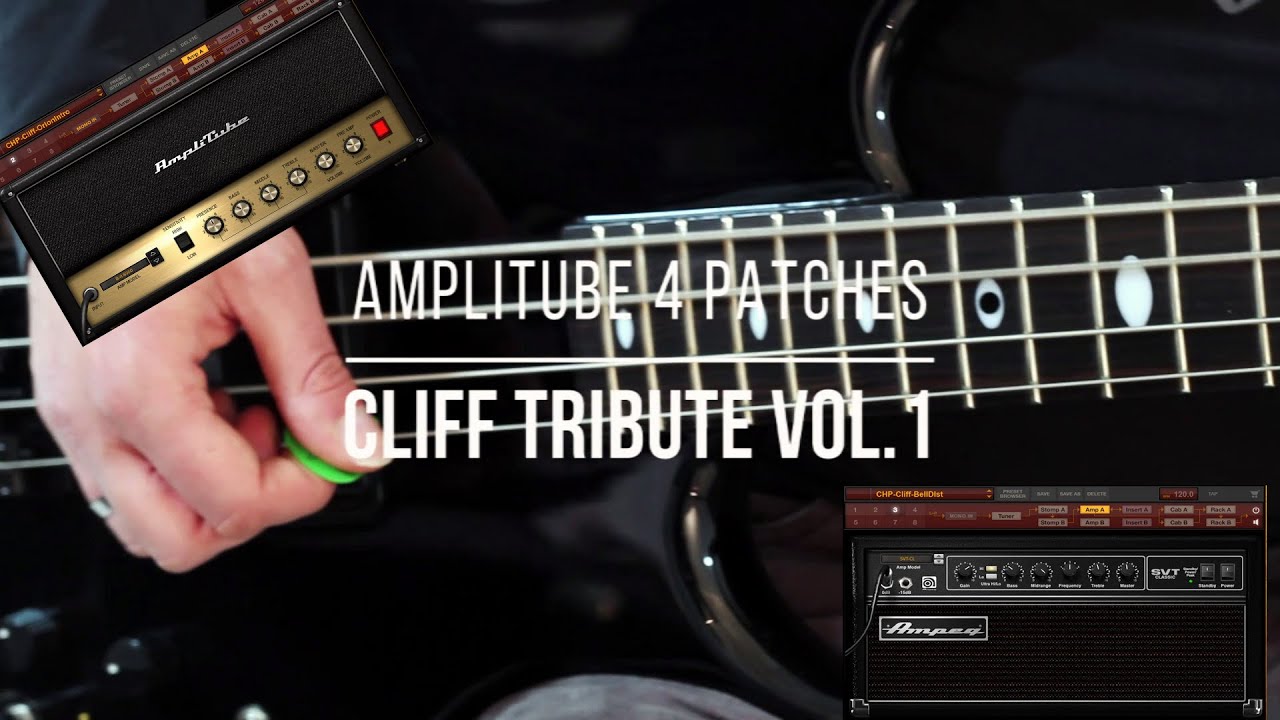 Cliff Tribute Vol.1 - Bass Patches Pack for IK Multimedia Amplitube 4