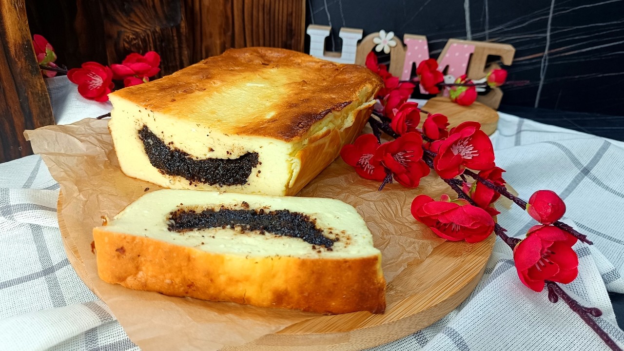 Ніжна сирна запіканка з маком! Простий рецепт у духовці