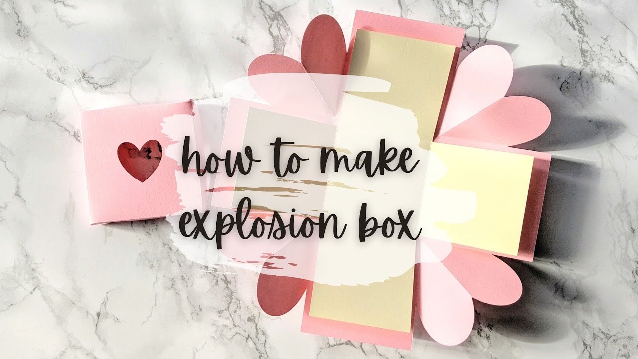 easy diy explosion box + free template | cricut tutorial | samantha ariel
