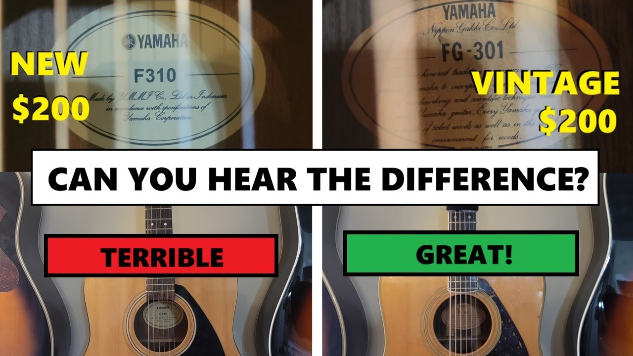 Comparing New Yamaha F310 and Vintage Yamaha FG-301