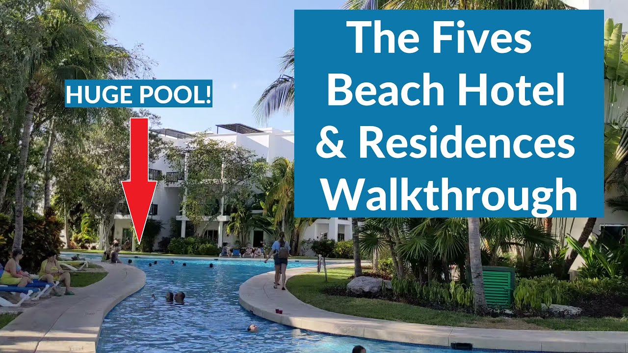 The Fives Beach Hotel and Residences - Full Resort Walkthrough & Tour - Original LIVE Sound