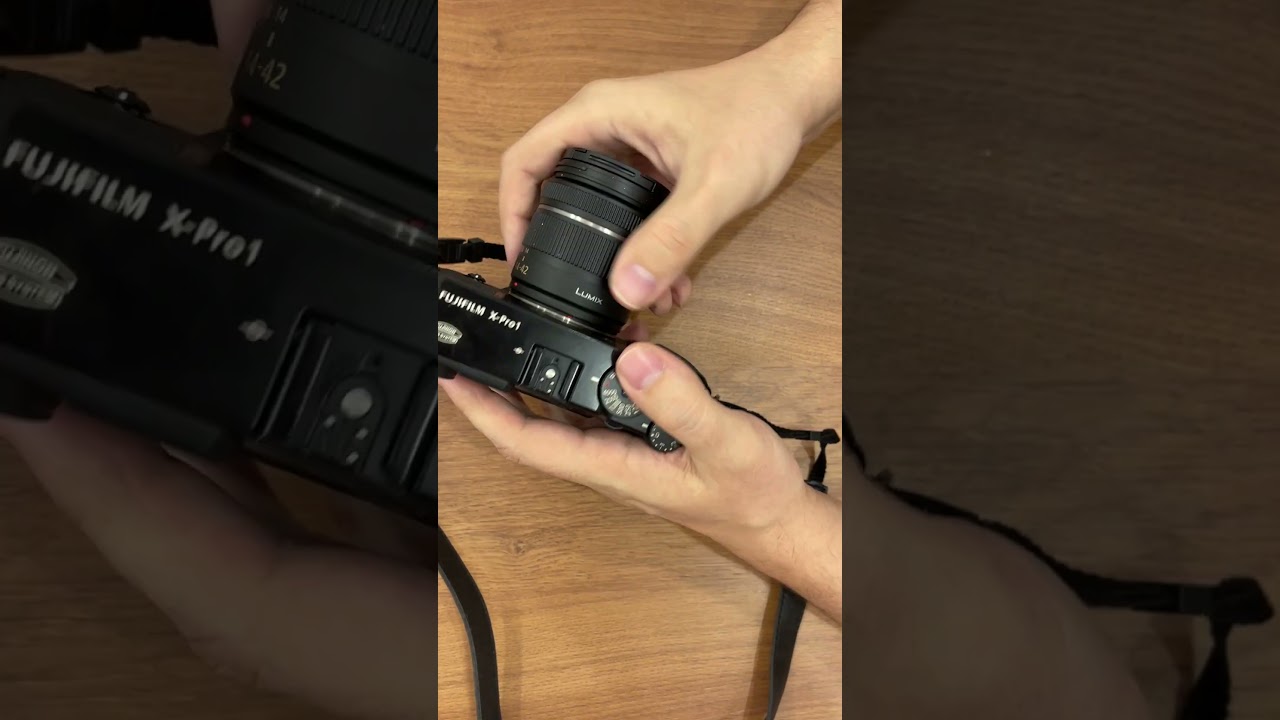 Installing and removing the RafCamera MFT lens to Fuji X camera mount adapter