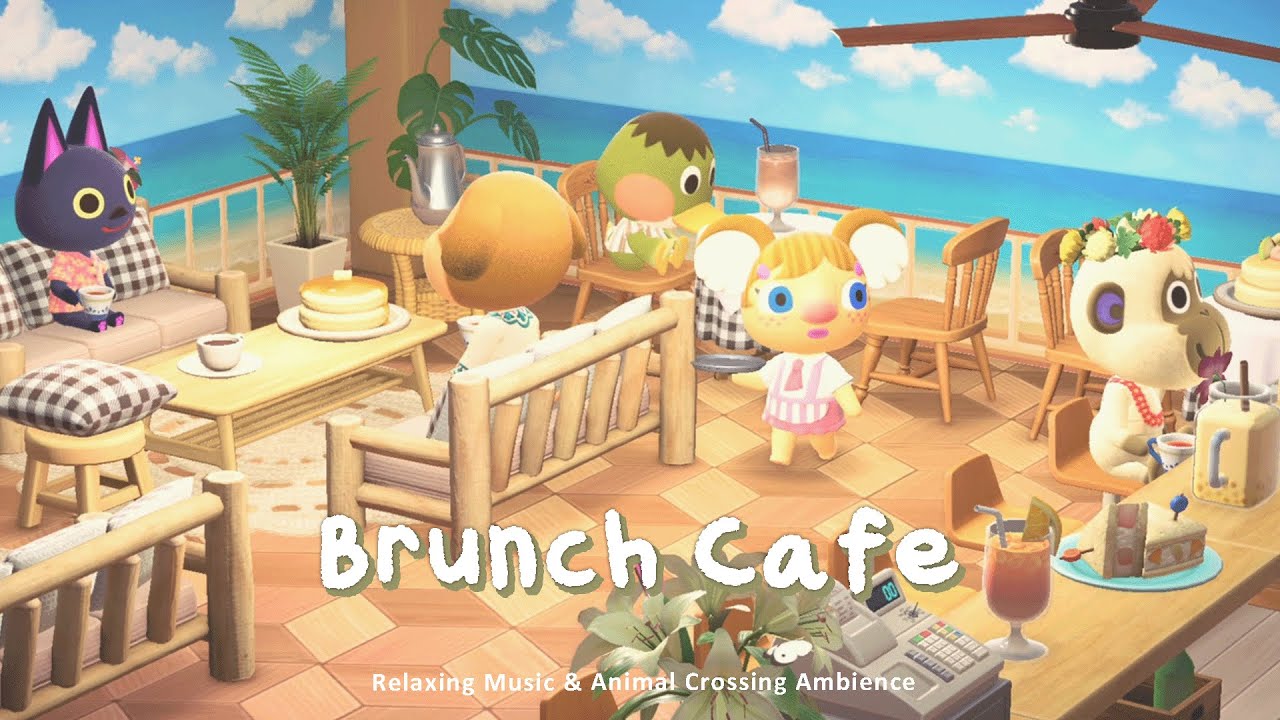 Brunch Cafe 🍊 Laid-back Bossa Nova Jazz for Studying & Reading | Animal Crossing Ambience