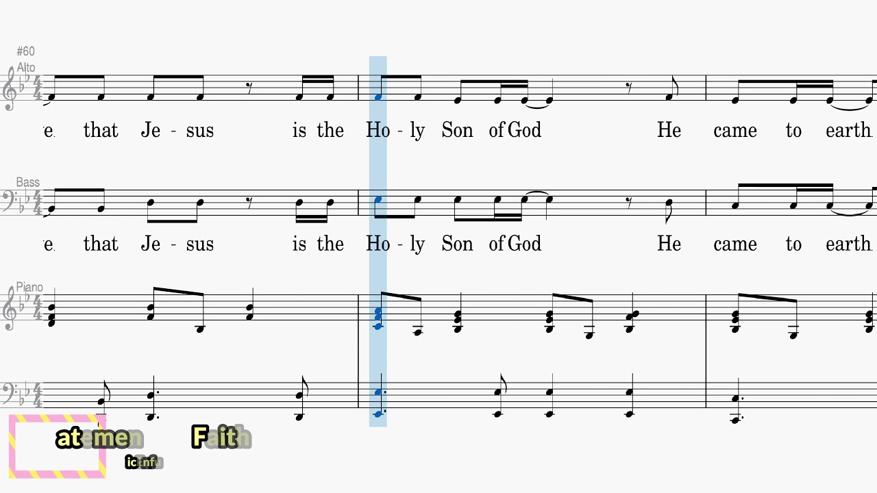 Statement Of Faith - Alto