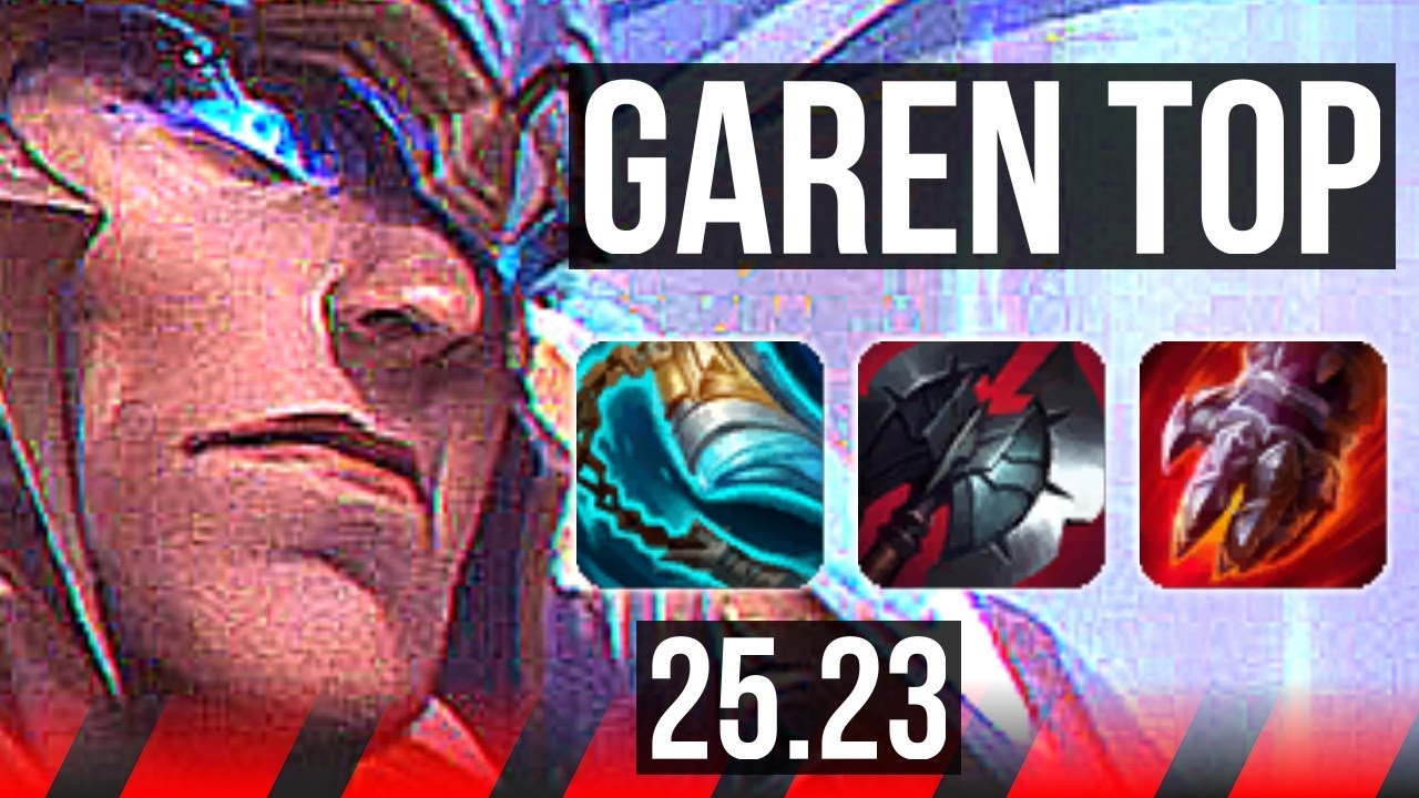 GAREN vs RENEKTON (TOP) | 7 solo kills, 45k DMG, 15/3/8, Godlike | NA Master | 25.23