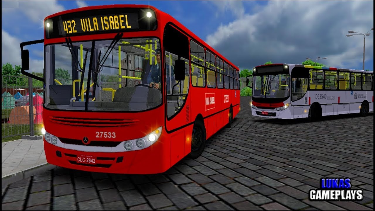 🔴[OMSI 2] Caio Apache Vip II OF-1418 ►VOLANTE G27 - Mapa Baumgarten, linha 014