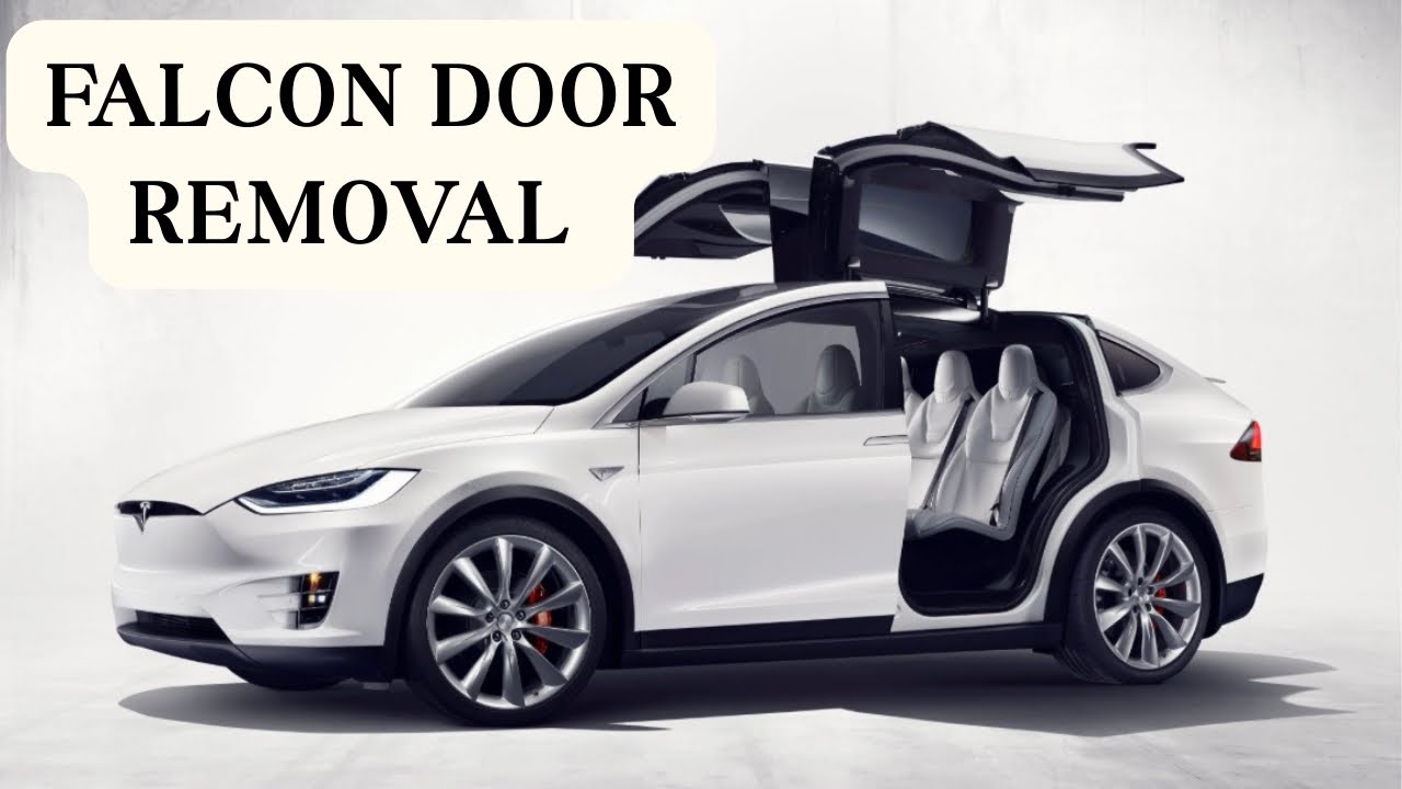 Самостоятельное снятие двери типа «крыло чайки» с Tesla Model X