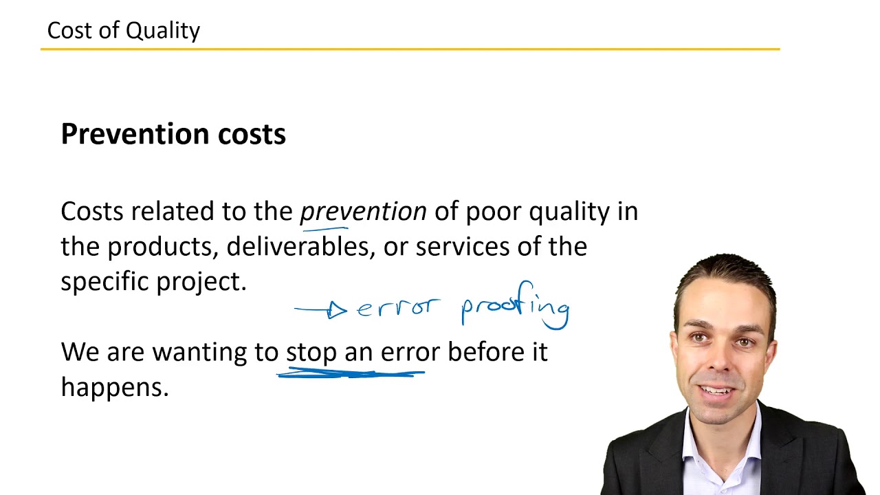 The Cost of Quality - Key Concepts from the Project Management Body of Knowledge