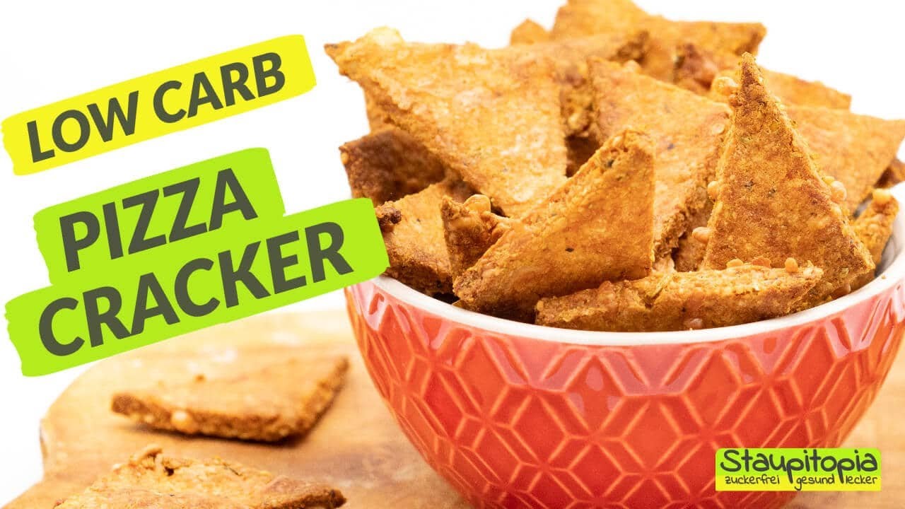 Low Carb Pizza Cracker - der perfekte Fernsehabend Snack 😍