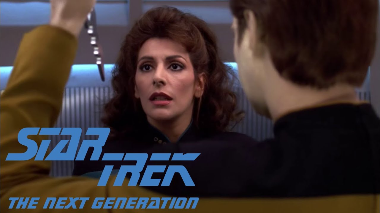 Data Stabs Troi | (HD) Star Trek: The Next Generation (TNG)