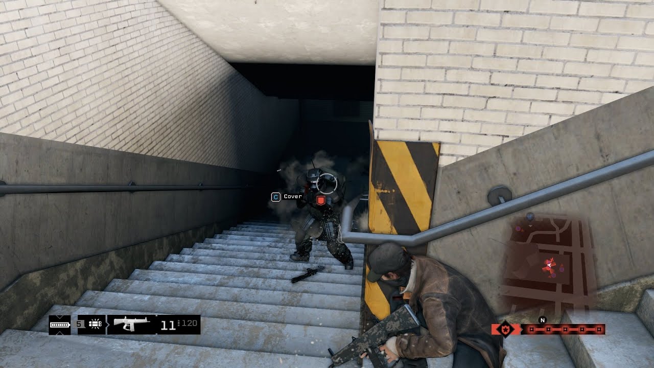 Watch Dogs Police Shootout + Intense 5 Star Wanted Level Escape