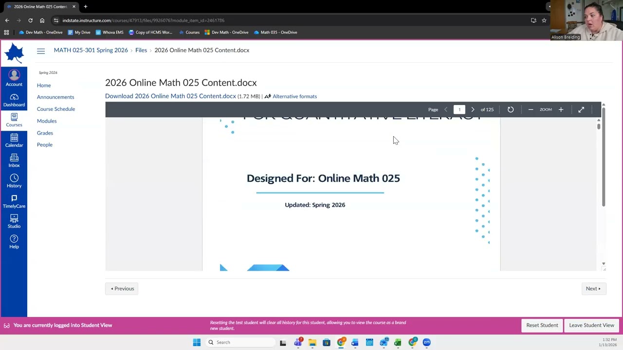 Math 025 Week 1 Video