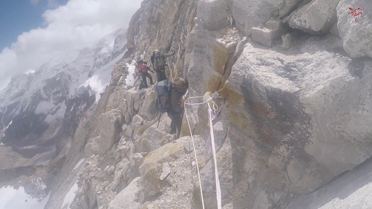 First Difficult Part of Mount Kamet 7756M