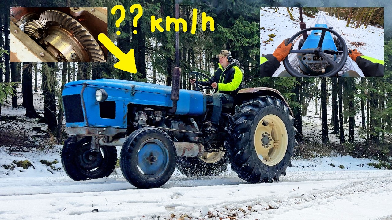 Zetor 4011 speed test  /fast attack/ 14.9x28 vs 16.9x30 /4K/
