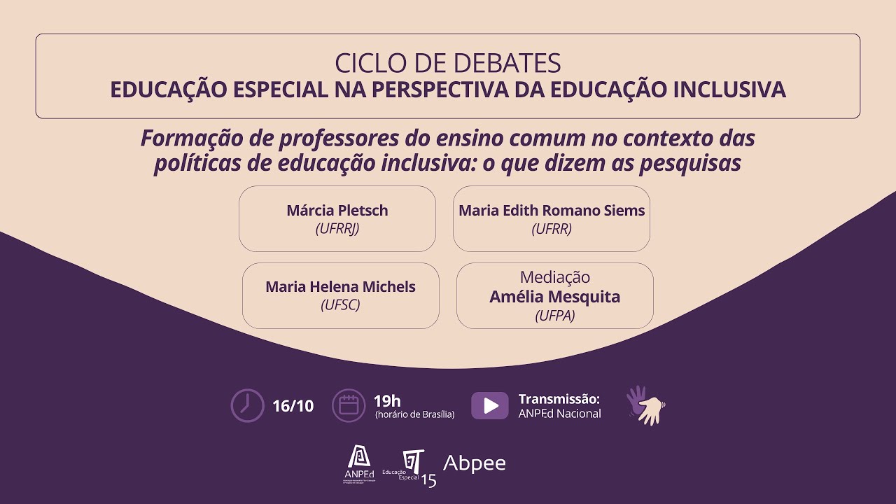 Formação de professores do ensino comum no contexto das políticas de educação inclusiva