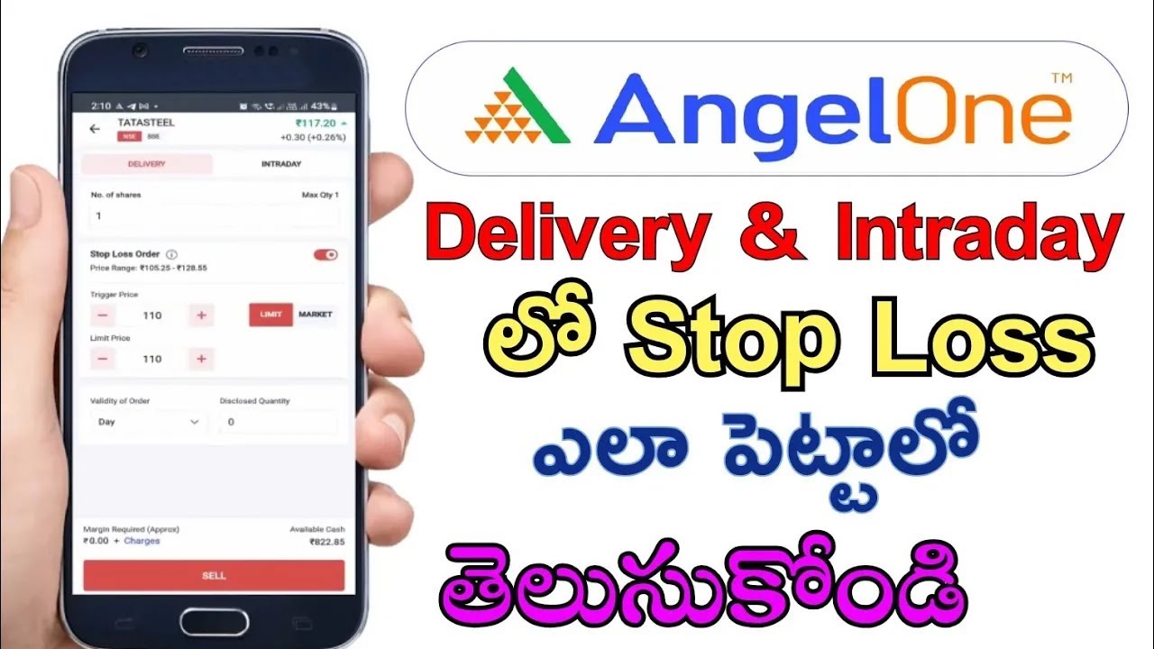 Stop Loss In Angel One | Delivery & Intraday Stop Loss| In Telugu