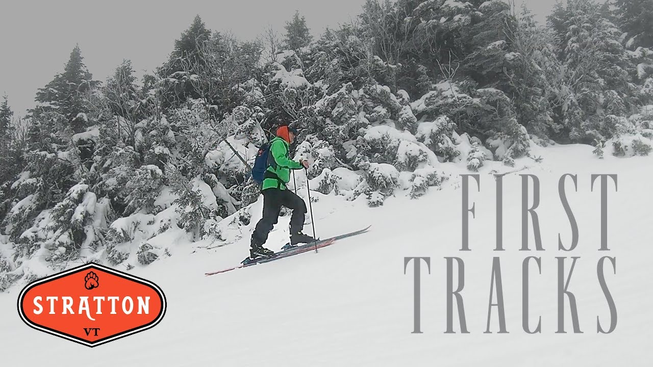 Before It's Open! — Skiing STRATTON Top-to-Bottom, Blizzard Warning,  #skitouring #stratton