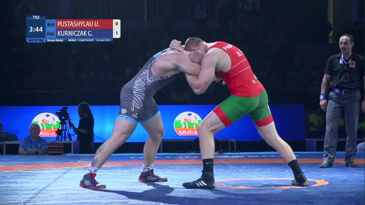 BRONZE GR - 97 kg: U. PUSTASHYLAU (BLR) v. G. KURNICZAK (POL)