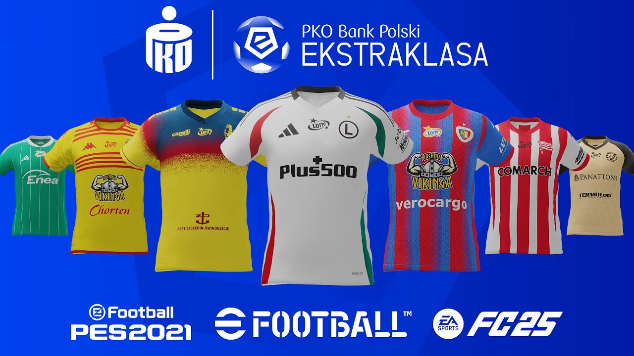 Ekstraklasa Kits Review|2024/25| for PES and EAFC/FIFA