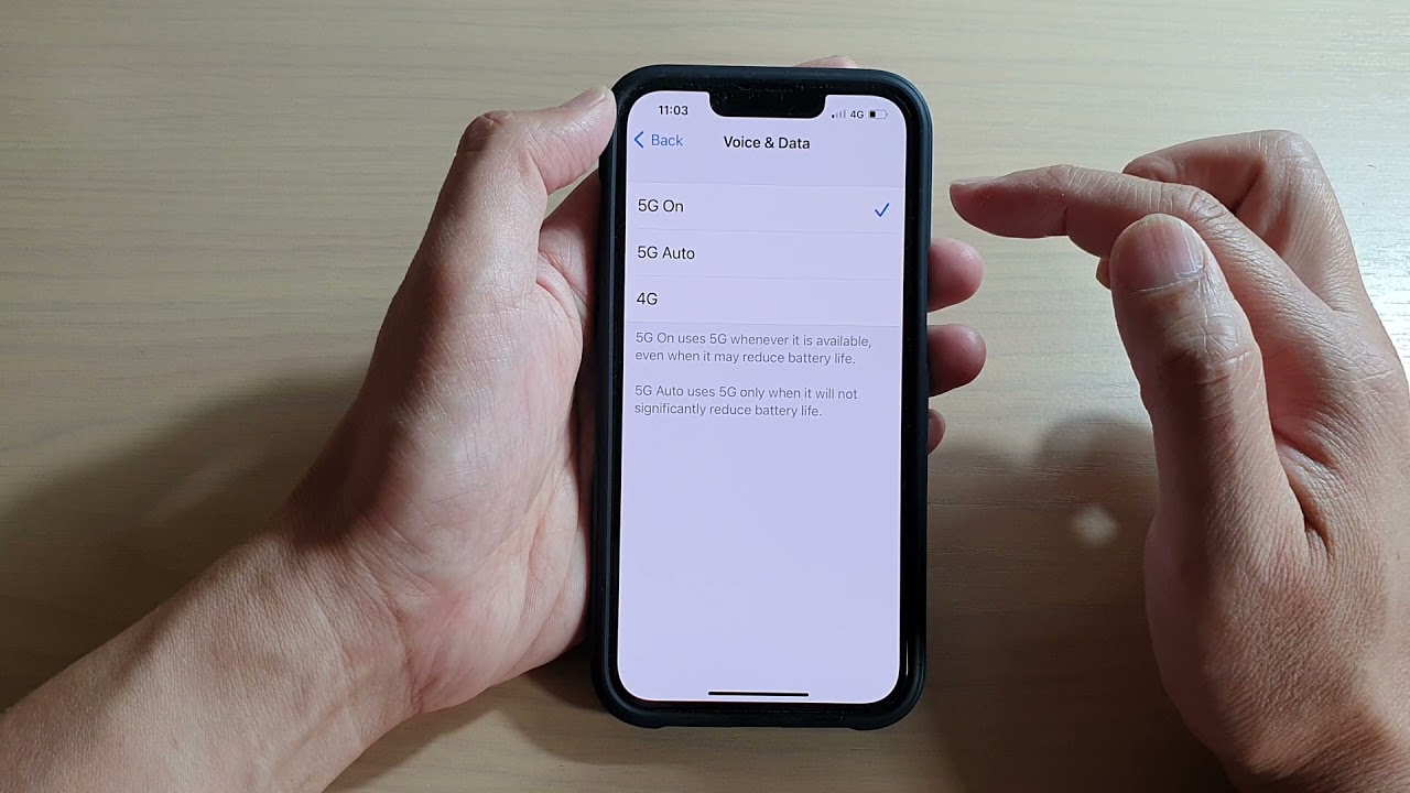 iPhone 13/13 Pro: Jak ustawić połączenia głosowe i dane kom&oacute;rkowe na 5G włączone/5G automatyczne/4G