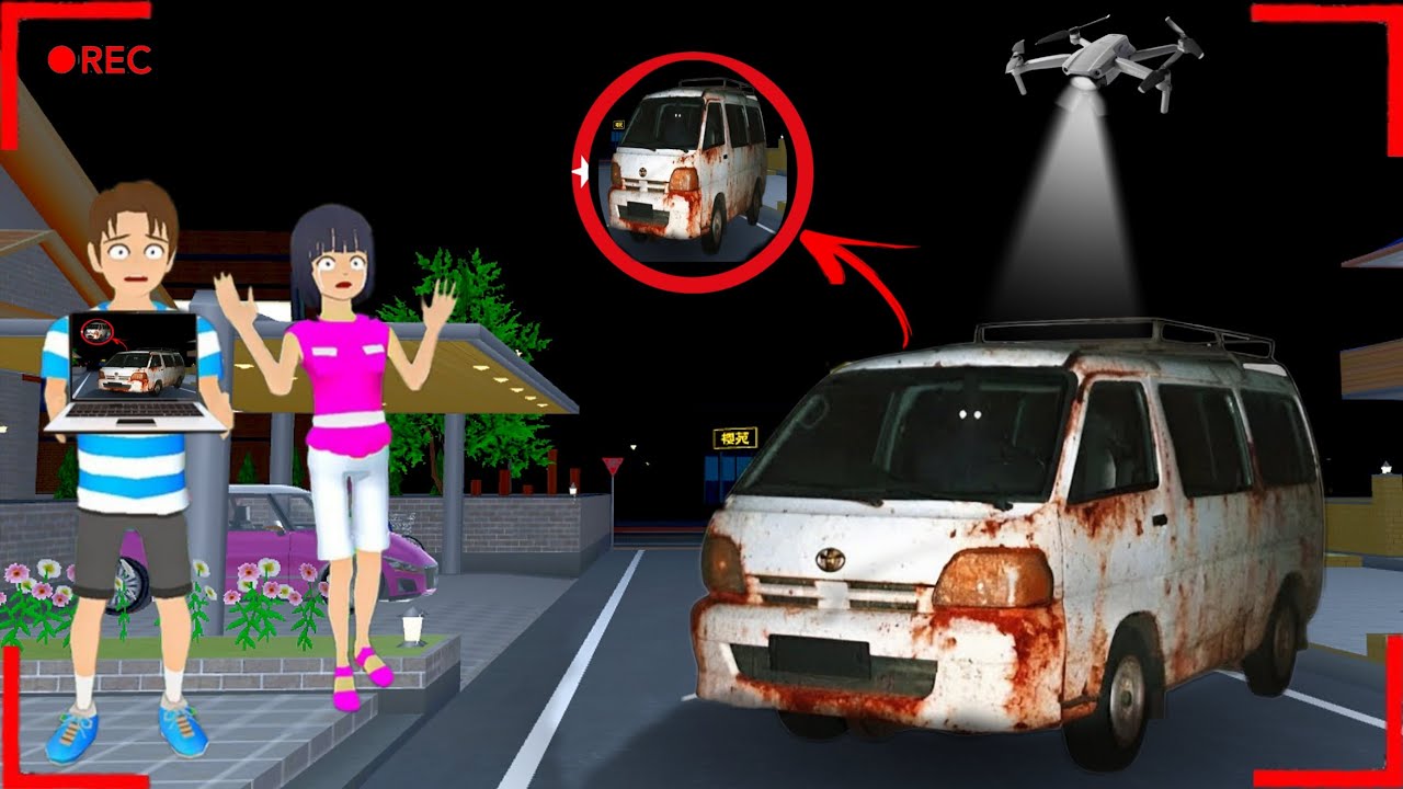 Yuta Mio Panicked CCTV Merekam MOBIL VAN MBG BERHANTU Di Depan rumah 😱 || Sakura School gameplay 😊
