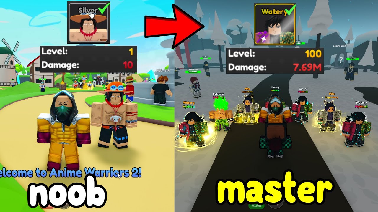 Anime Warriors Simulator 2 Noob To Master!!!