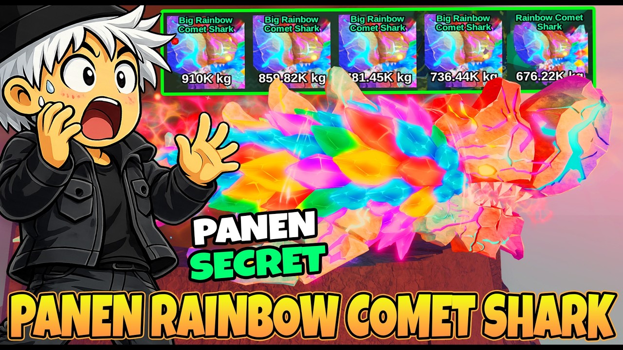 WAJIB COBA! CARA MUDAH MENDAPATKAN BANYAK IKAN SECRET RAINBOW COMET SHARK DI FISH IT!