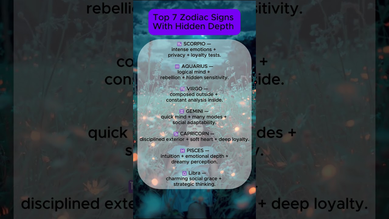 These 7 Signs Have the Most Complex Personality 🧩✨