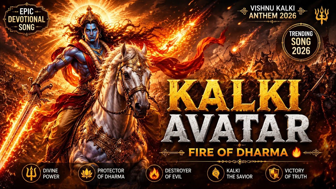 KALKI AVATAR – FIRE OF DHARMA 🔥🐎 | Epic Devotional Song | Vishnu Kalki Anthem 2026