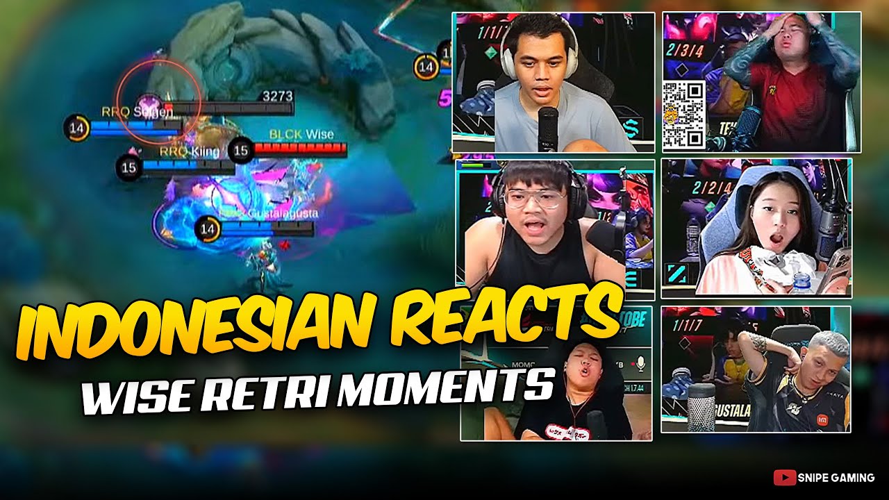INDONESIAN PRO and STREAMERS REACTION on WISE RETRI MOMENTS. . . 😮