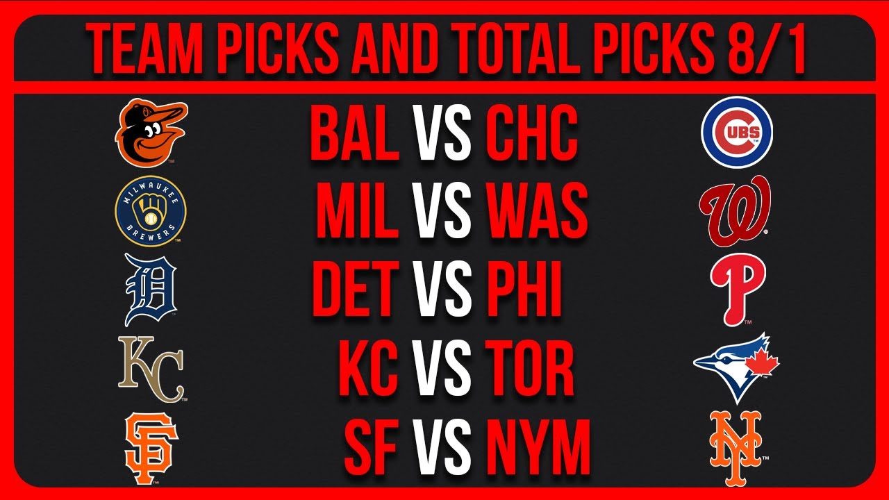MLB Picks Today 8/1/25 | MLB Picks & Predictions Today 8/1/25