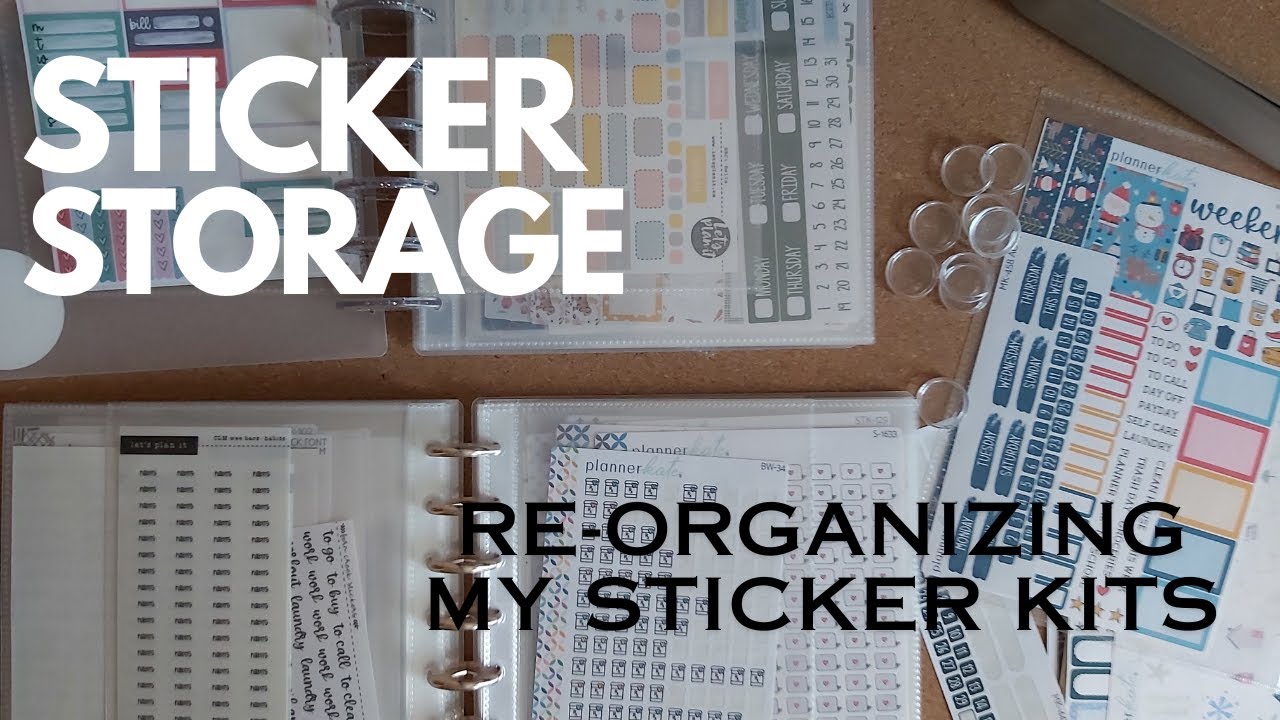 Planner Sticker Organization: Disc Bound Storage