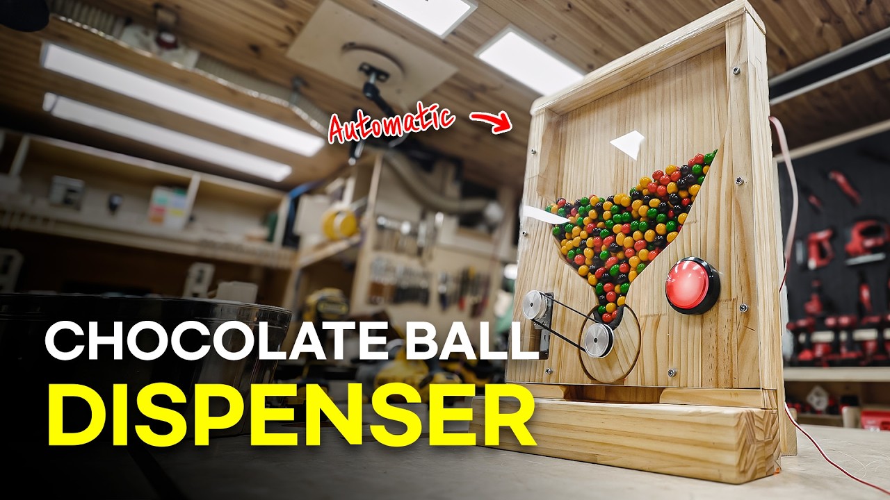 DIY Wall-Mounted Chocolate Ball Vending Machine (Too Tempting to Resist!) │ DIY