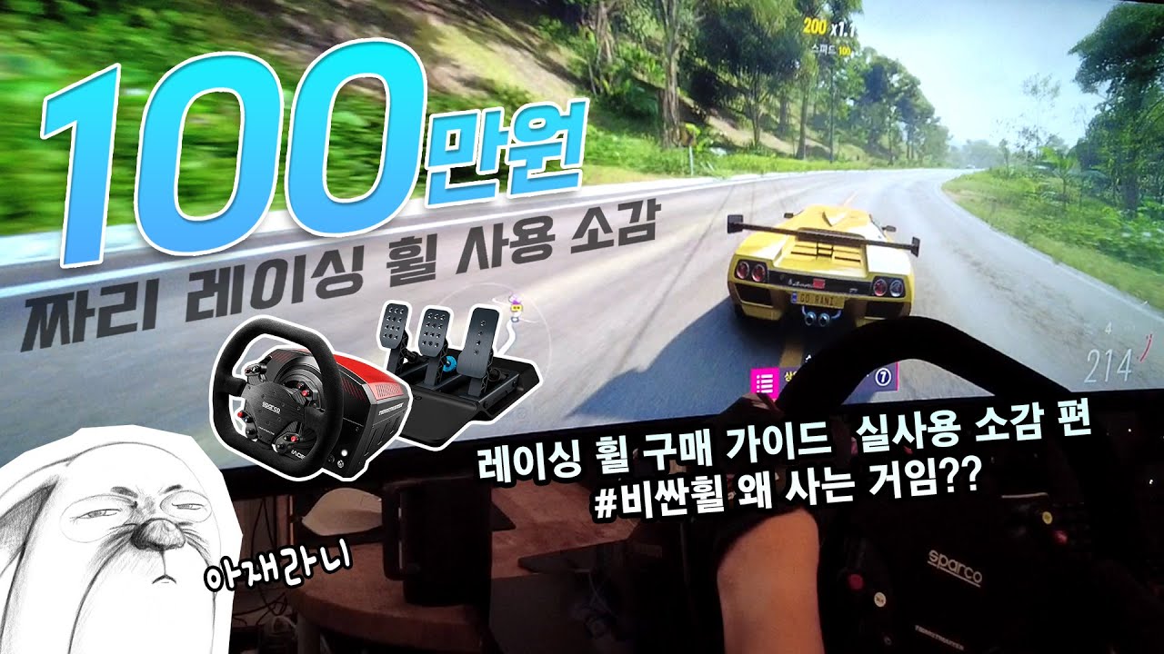 와이프에게 등짝 맞을지라도 좋은 건 좋은거다!! 레이싱휠에 100만원 태운 아재의 감동 사용기  #허락해줘고마워