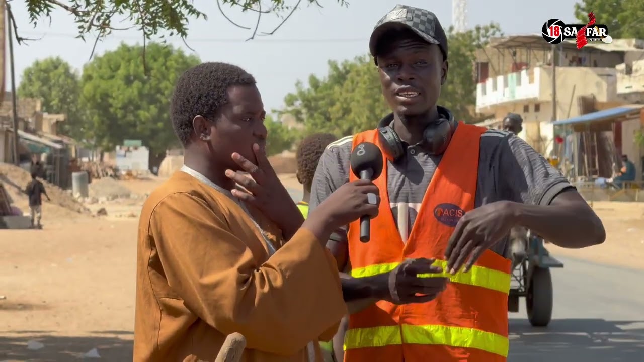 les jeunes du quartier Madiyana 3 de Touba peignent et sécurisent un dos d’âne dangereux