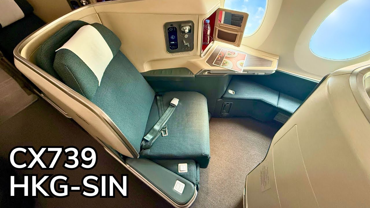 Обзор рейса CX739 Cathay Pacific на самолете A350 в бизнес-классе из Гонконга (🇭🇰) в Сингапур (🇸🇬...