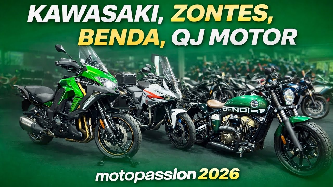 Kawasaki, Zontes, Benda i QJMotor - Motopassion 2026