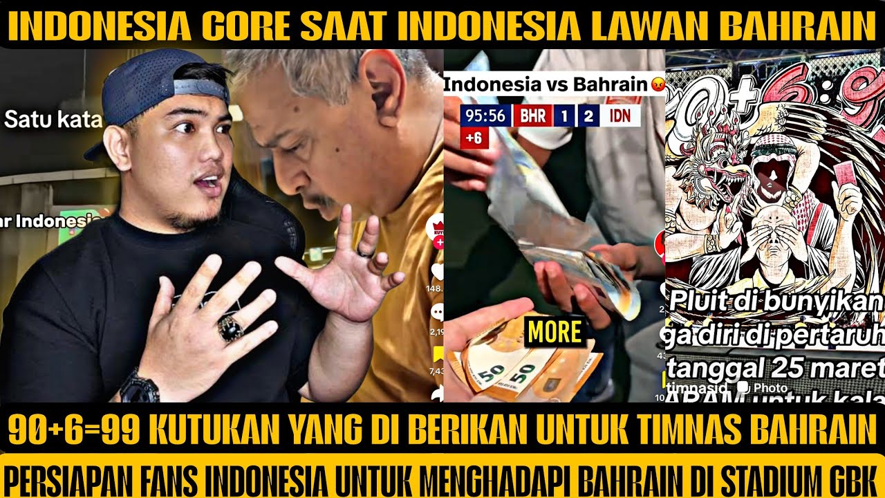 INDONESIA CORE:90+6=99 PERSIAPAN FANS INDONESIA UNTUK MENGHADAPI BAHRAIN DI STADIUM GBK