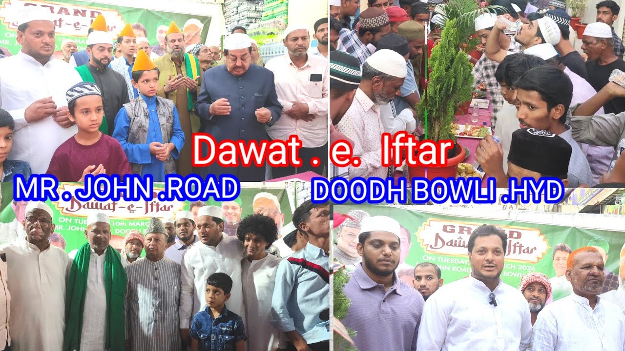 MR. John Road Doodhbowli division daawat e  iftar #Aimim.