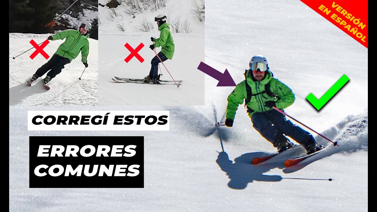 ¡Corregí estos errores comunes al ESQUIAR! (Los 2 más típicos) | Versión en español