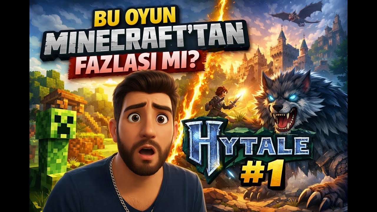 BU OYUN MİNECRAFT’TAN FAZLASI MI? | Hytale #1 #hytale