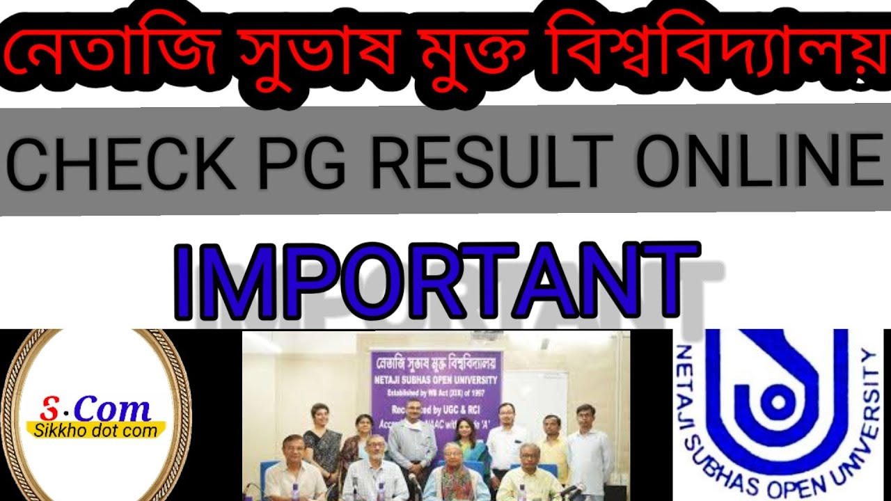 NSOU PG TERM END EXAM RESULTS// CHECK ONLINE