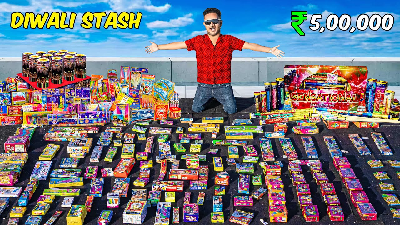 Biggest Diwali Firecrackers Stash 🎇 | Full Collection Reveal