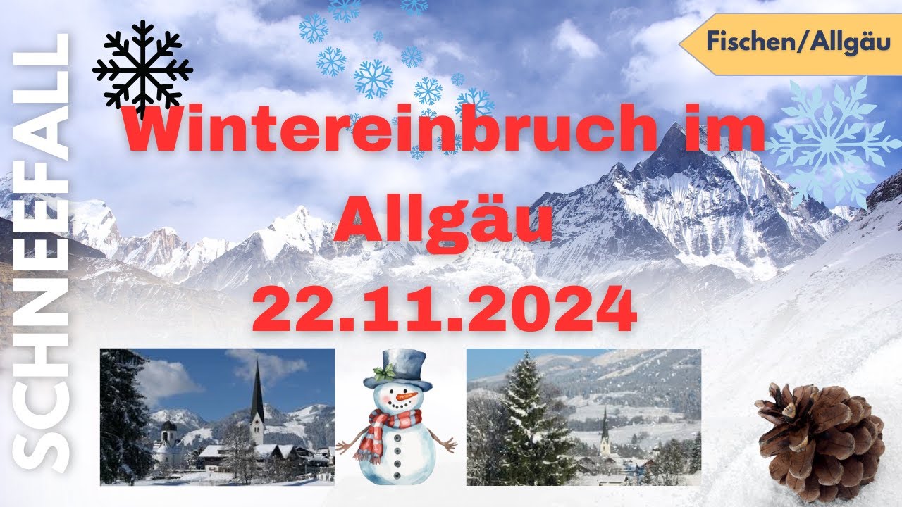 Wintereinbruch im Allgäu  22.11.2024