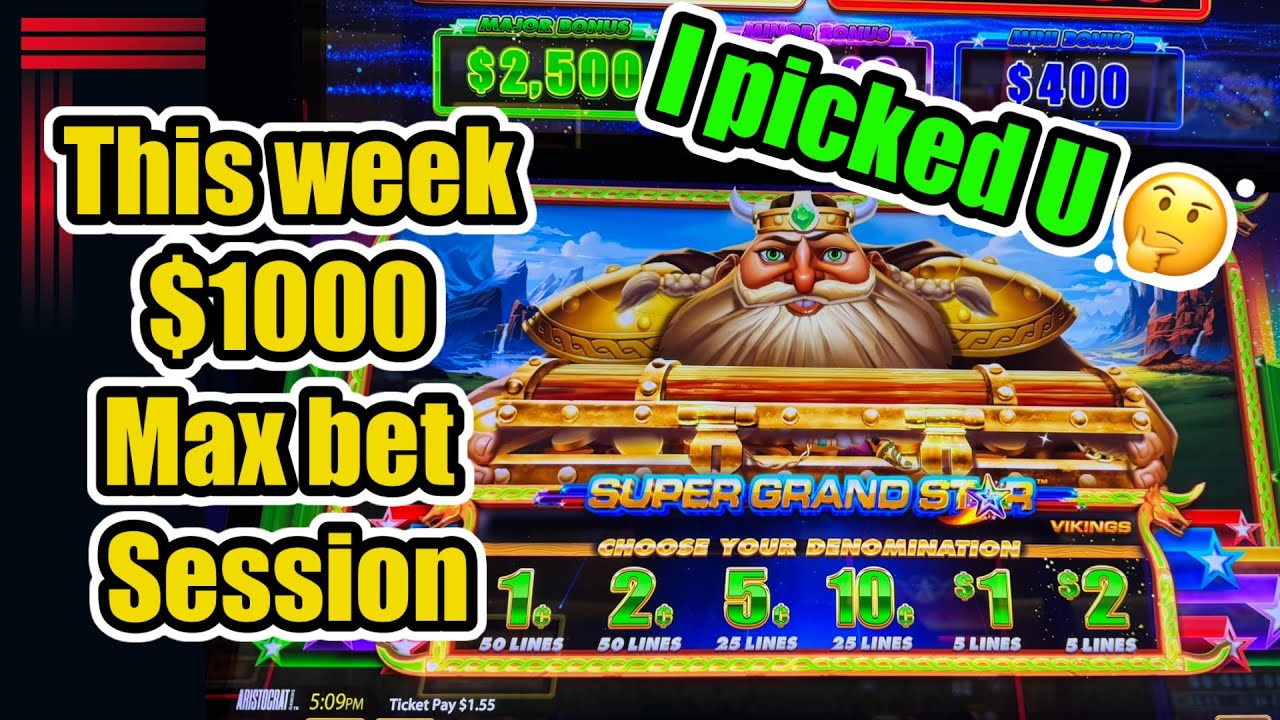 New Super Grand Star max bet $1000 session. I picked for this week #slot #pokie #maxbet