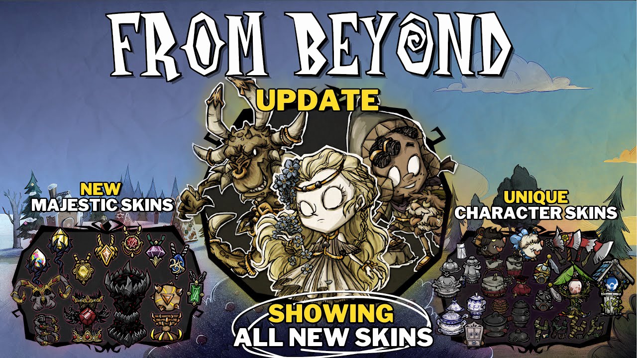 THE NEW BEST DON'T STARVE SKIN PACK?! A lot of unique skins - Walter, Wendy & Wortox Skiltree Update