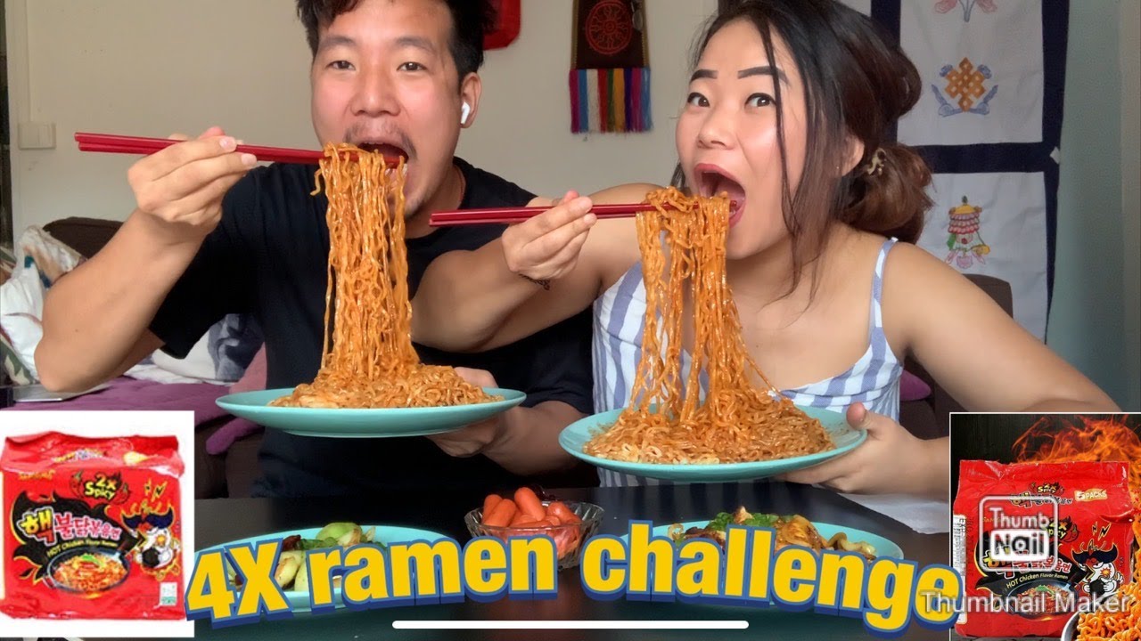 4X SPICY RAMEN CHALLENGE/TIBETEN VLOGGER#VLOG7