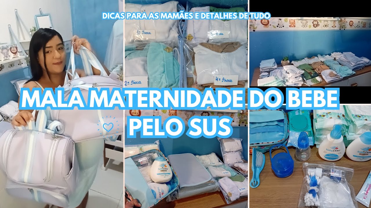 MALA MATERNIDADE DO BEBÊ PELO SUS •| #malamaternidade #malamaternidadebebe 